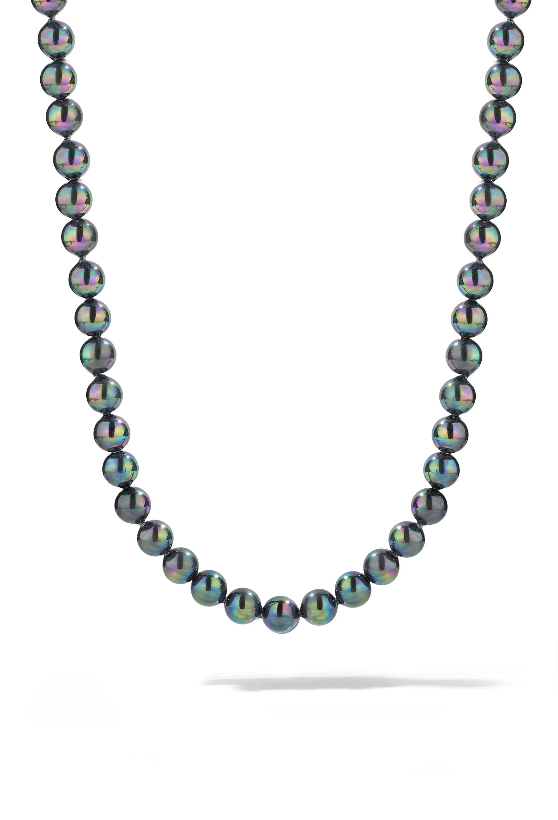 Black Pearl Charm Necklace sold by Oomiay