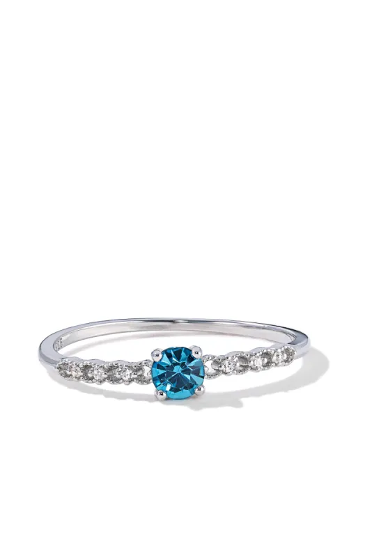 Cerulean | Sterling Silver Ring sold by Oomiay