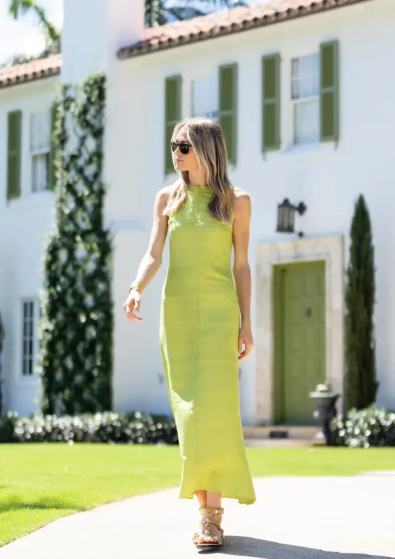 Jane Dress - Chartreuse sold by Julia Amory