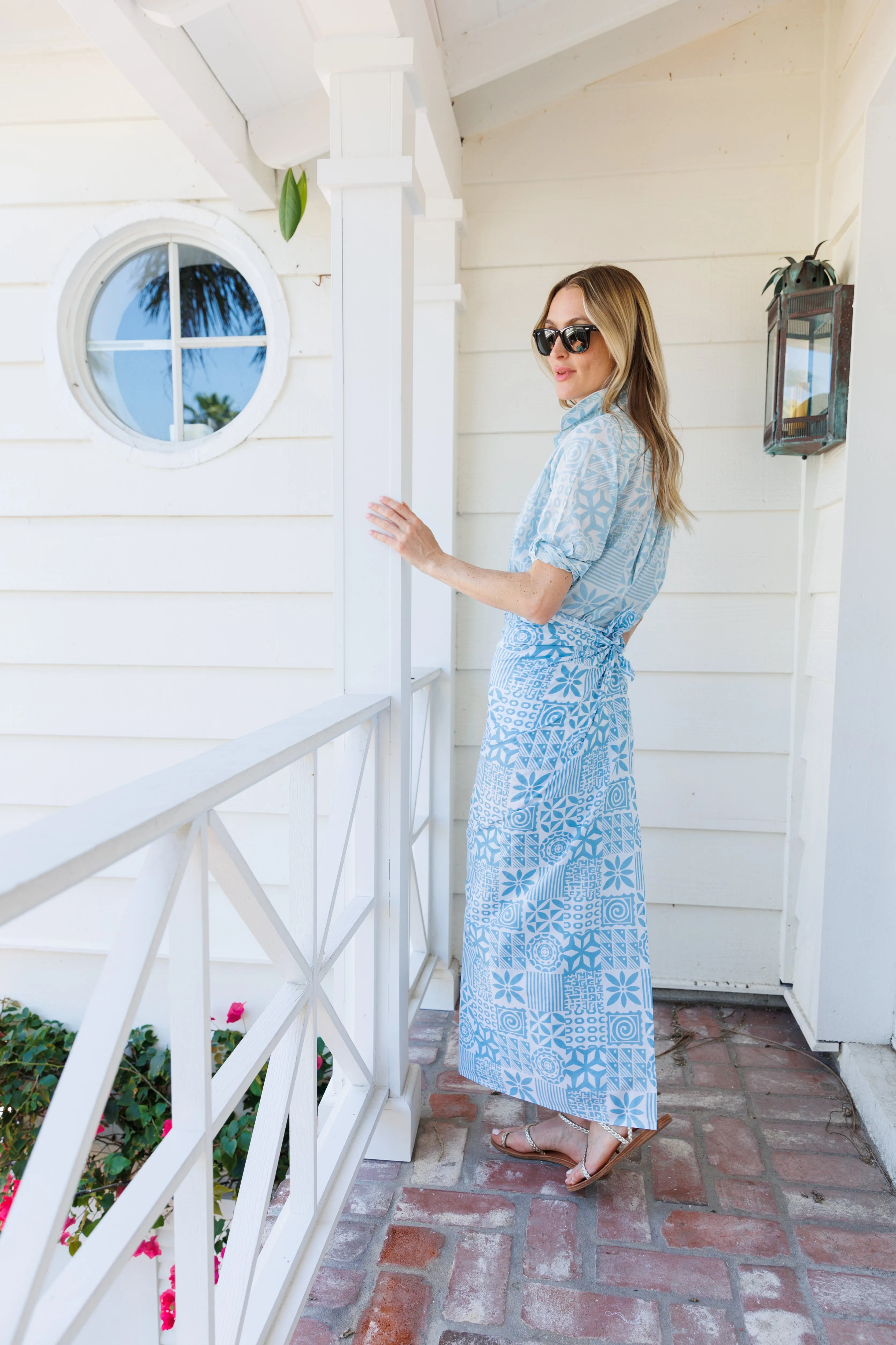 Chambray Batik Patchwork Pareo sold by Julia Amory product image thumbnail 2