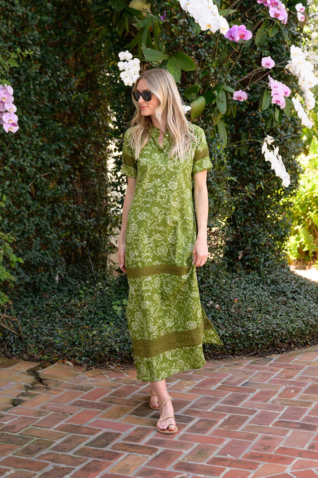 Short Sleeve Majorelle - Moss Petunia sold by Julia Amory product image thumbnail 4