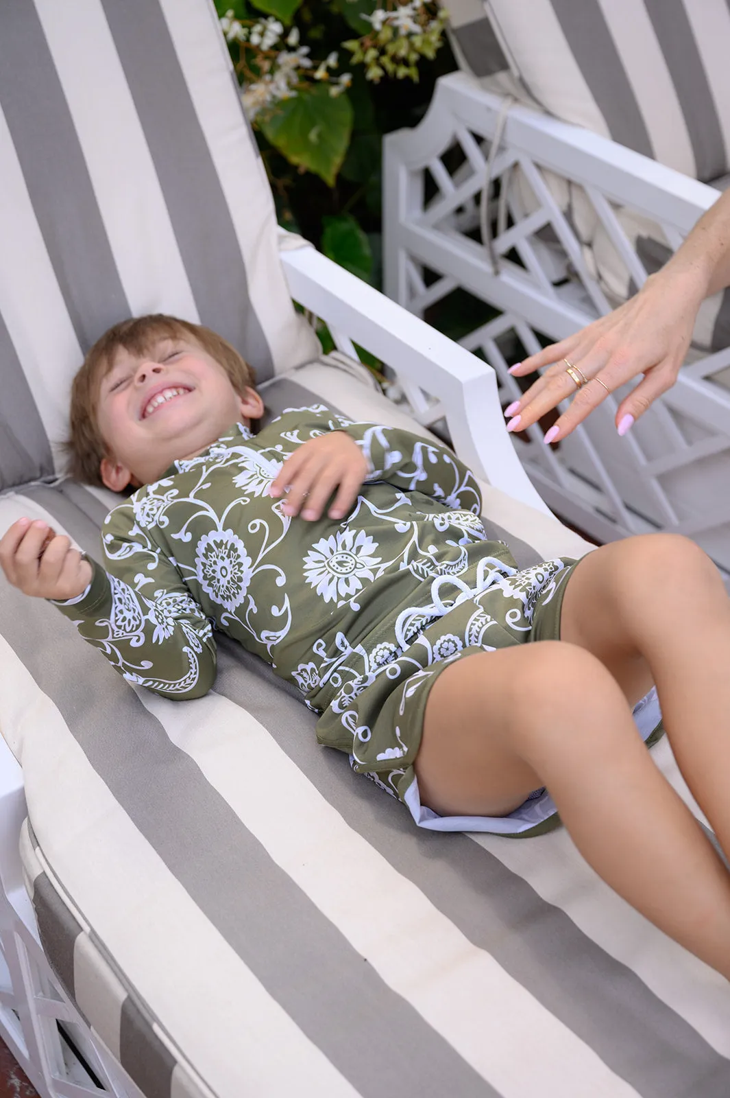 Boys North End Trunk - Moss Petunia sold by Julia Amory product image thumbnail 4