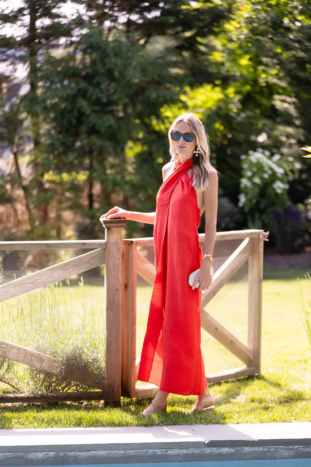 Stephanie Dress - Fiery Red sold by Julia Amory product image thumbnail 3