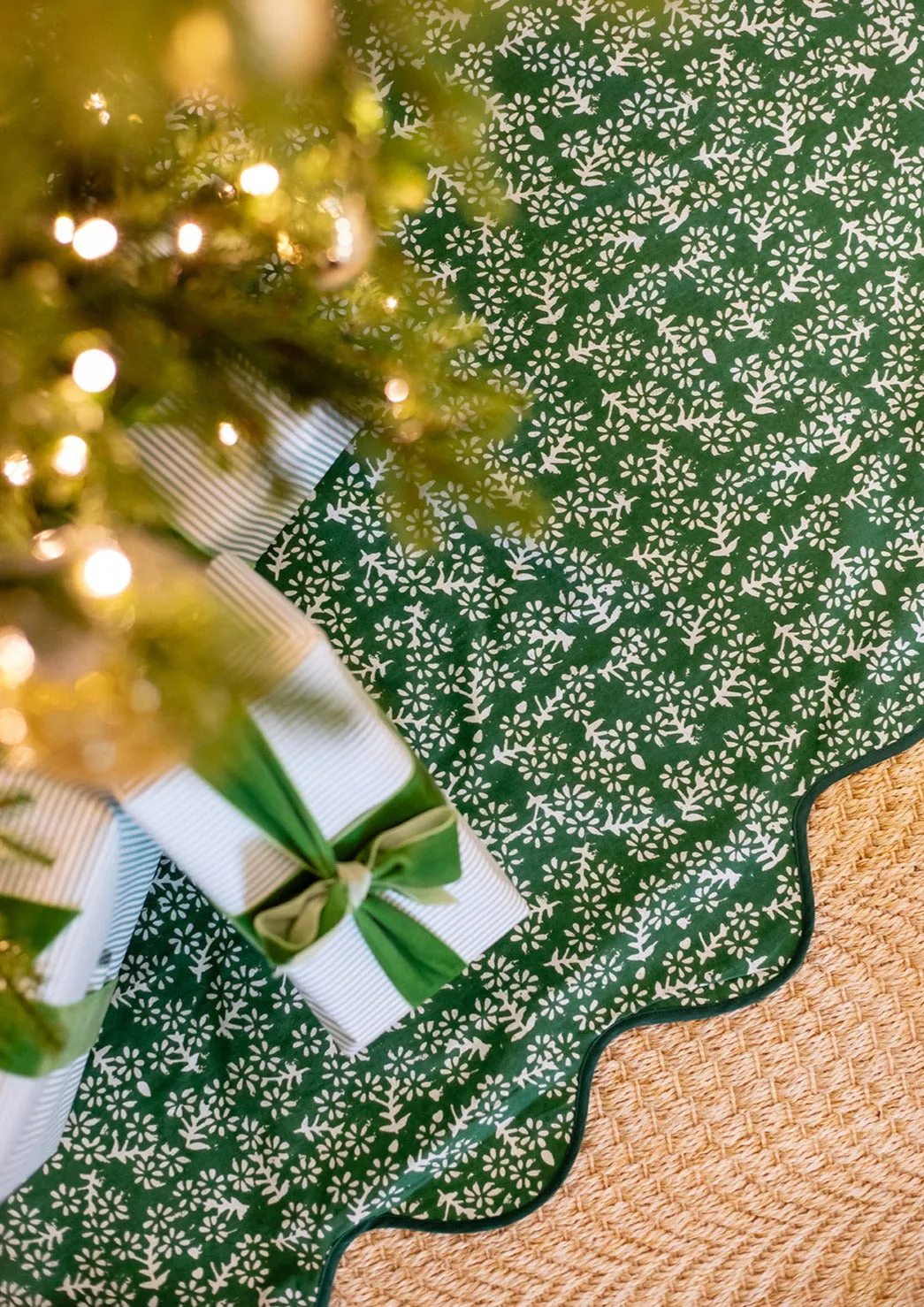 Pine Petite Fleur Tree Skirt sold by Julia Amory product image thumbnail 2