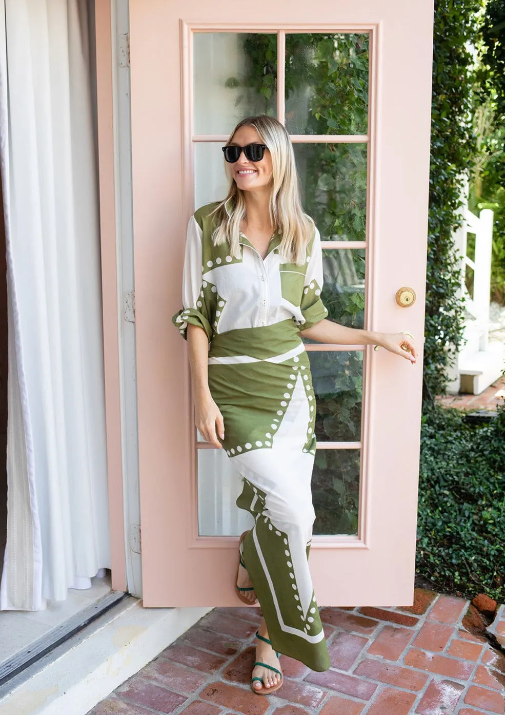 Starry Night Moss Pareo sold by Julia Amory product image thumbnail 2