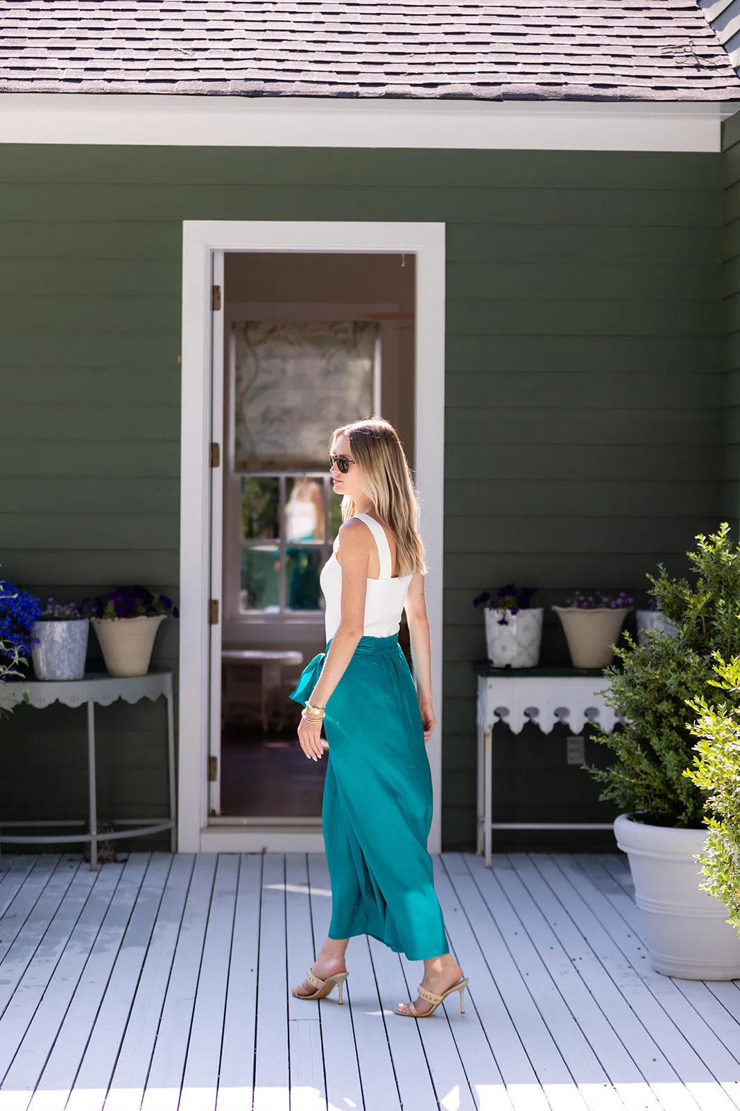Cartagena Wrap Skirt - Jade sold by Julia Amory product image thumbnail 3