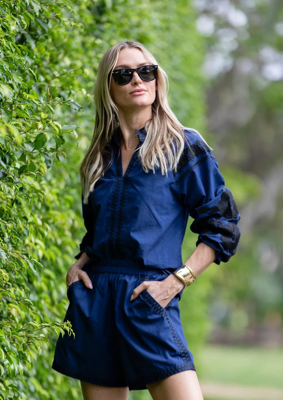 Coatue Top - Caspian Blue sold by Julia Amory product image thumbnail 5