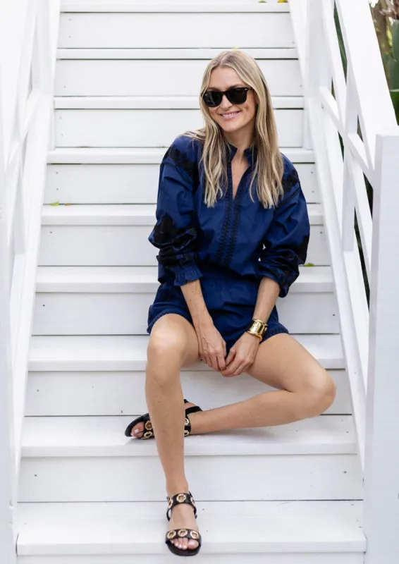 Coatue Top - Caspian Blue sold by Julia Amory