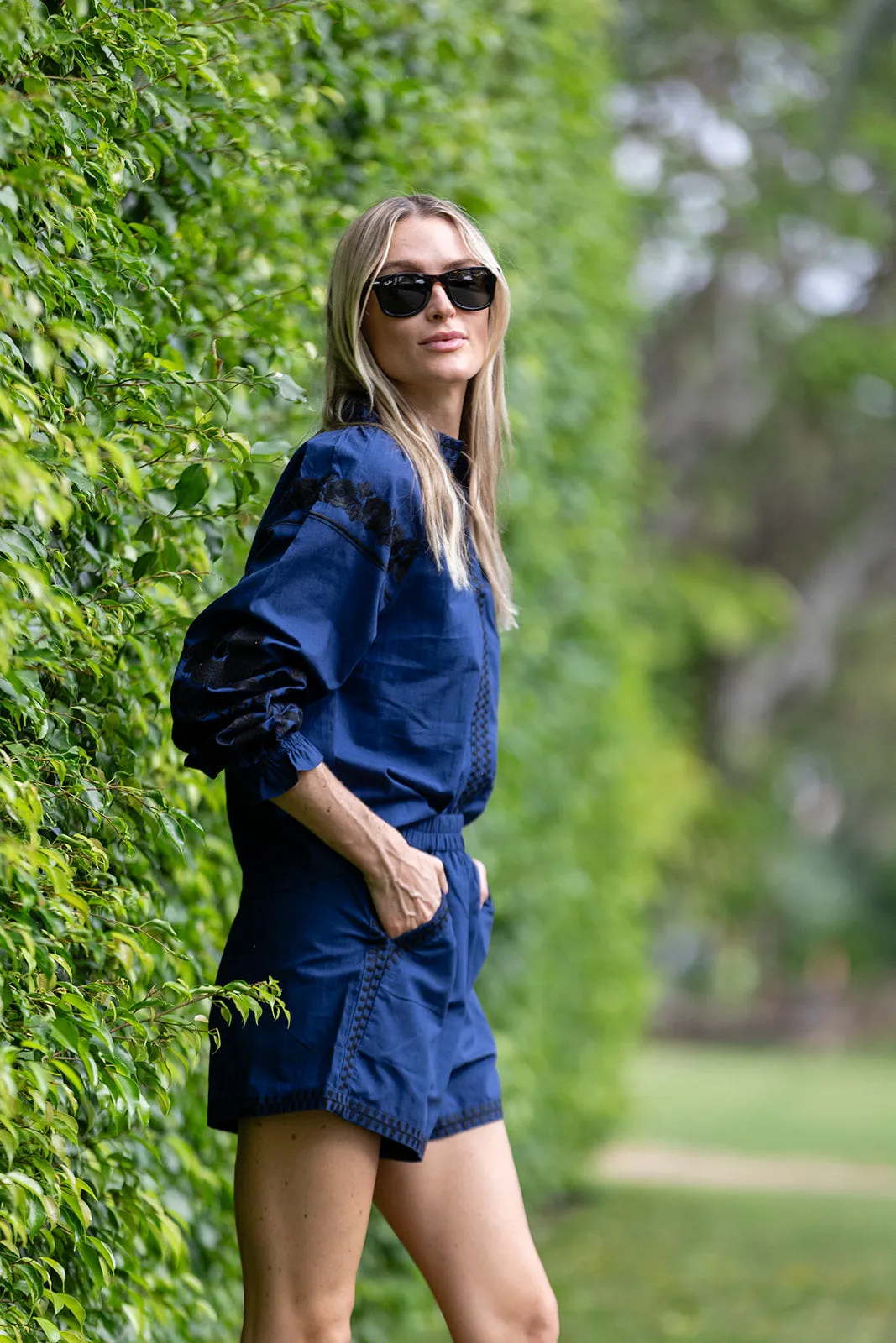 Coatue Top - Caspian Blue sold by Julia Amory product image thumbnail 4