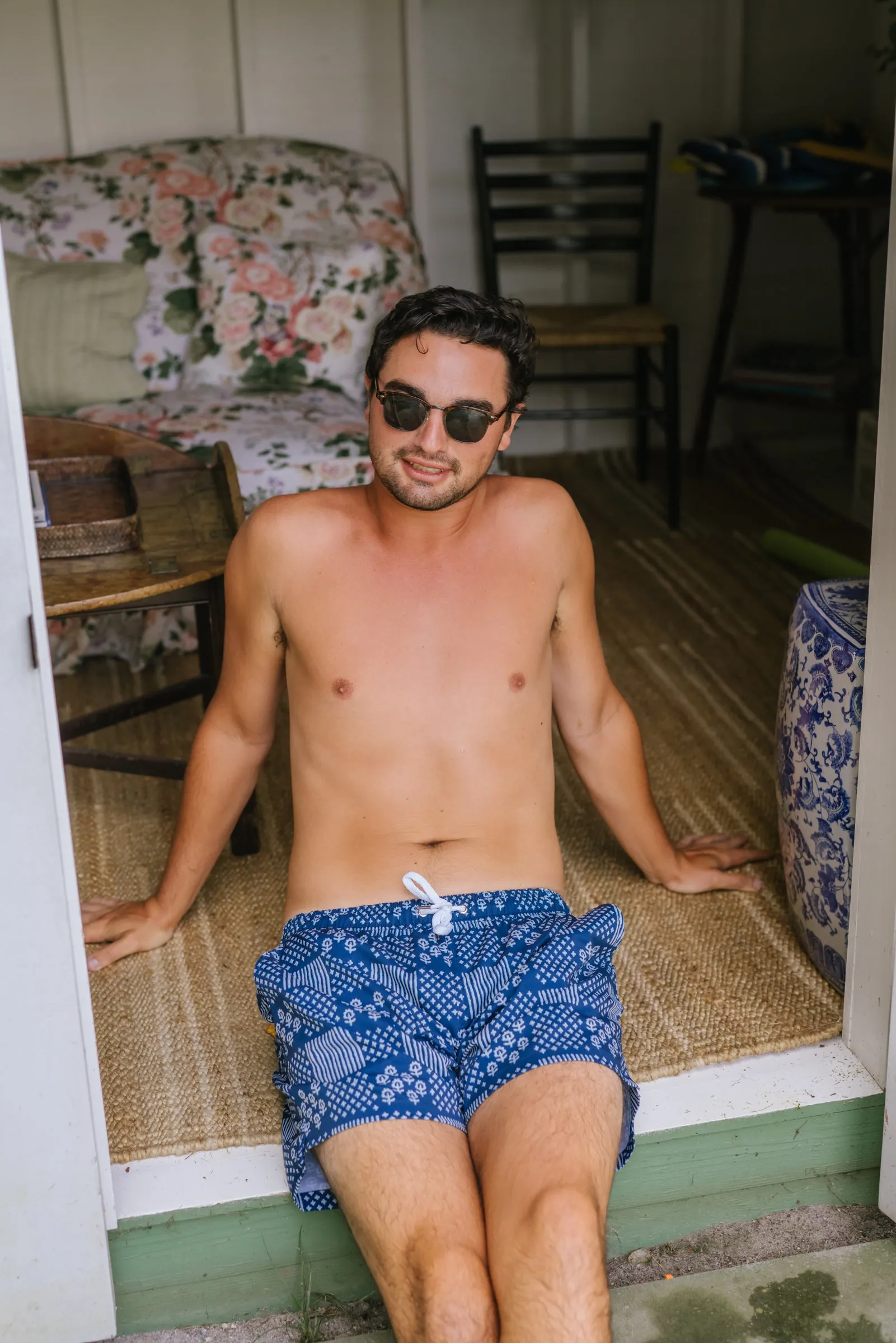 Mens North End Trunks - Stonington Patchwork sold by Julia Amory product image thumbnail 4