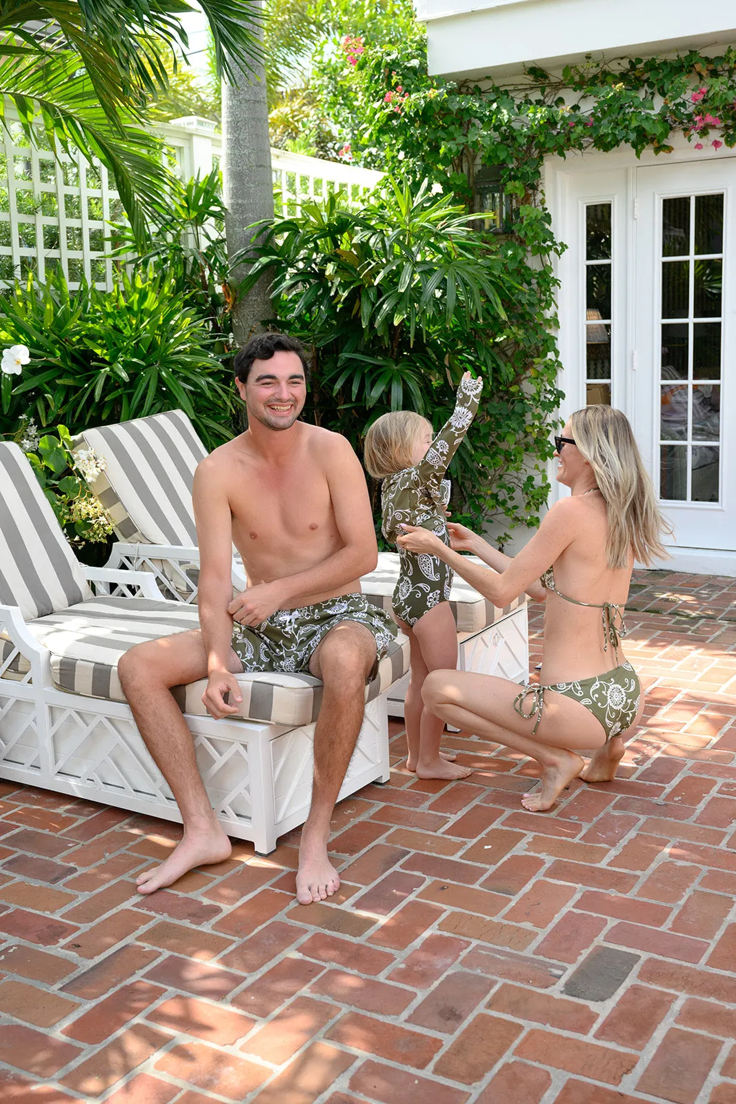 Elbow Beach String Bikini Bottom - Moss Petunia sold by Julia Amory product image thumbnail 4