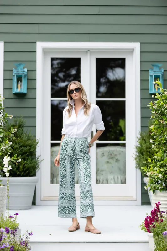 Babe Pant - Hunter Green Otami sold by Julia Amory