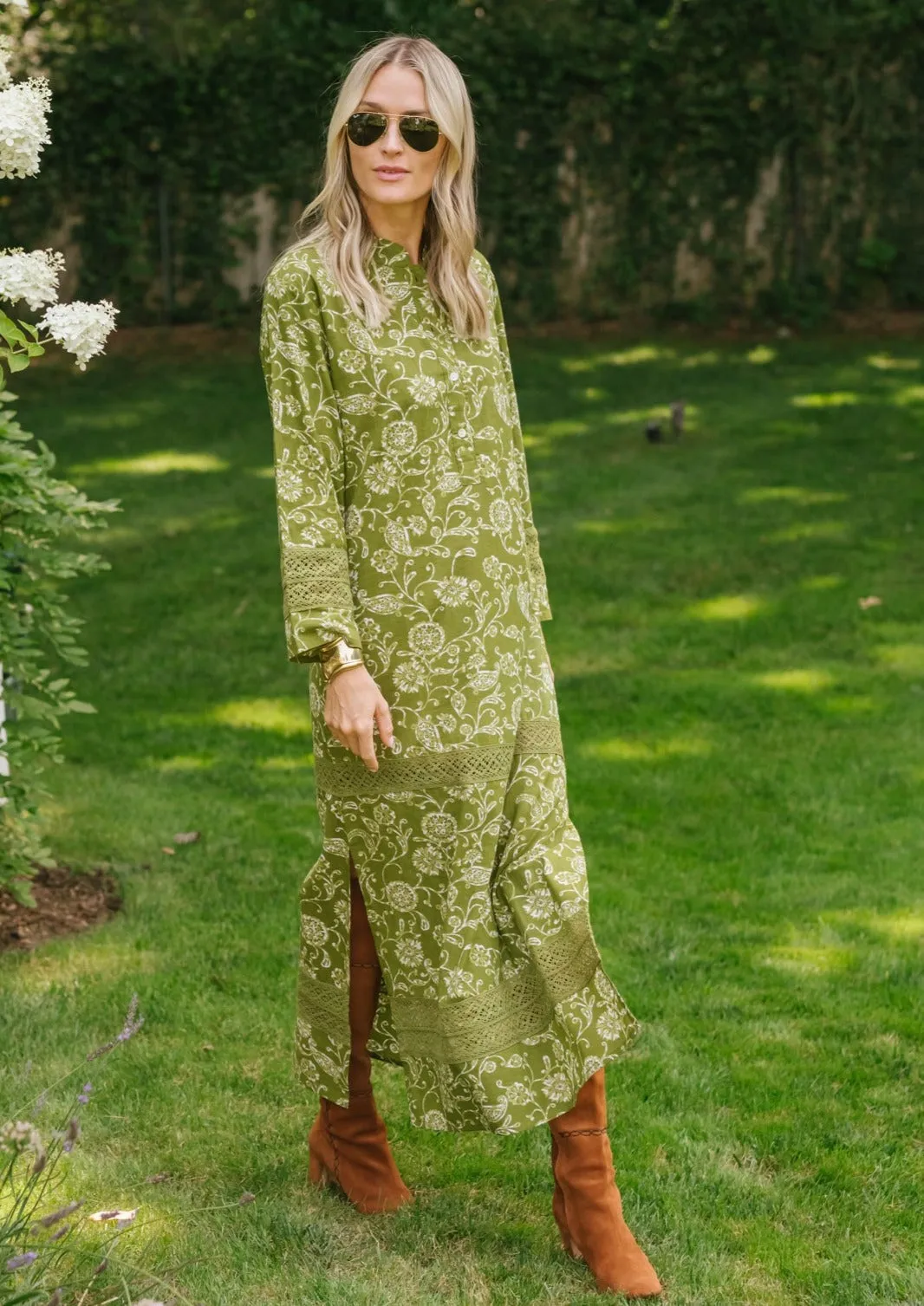 Majorelle Dress - Moss Petunia sold by Julia Amory product image thumbnail 5