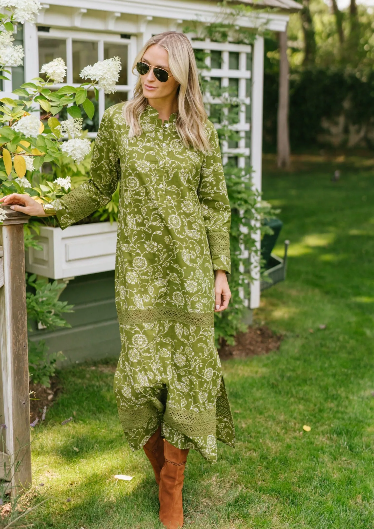 Majorelle Dress - Moss Petunia sold by Julia Amory product image thumbnail 2