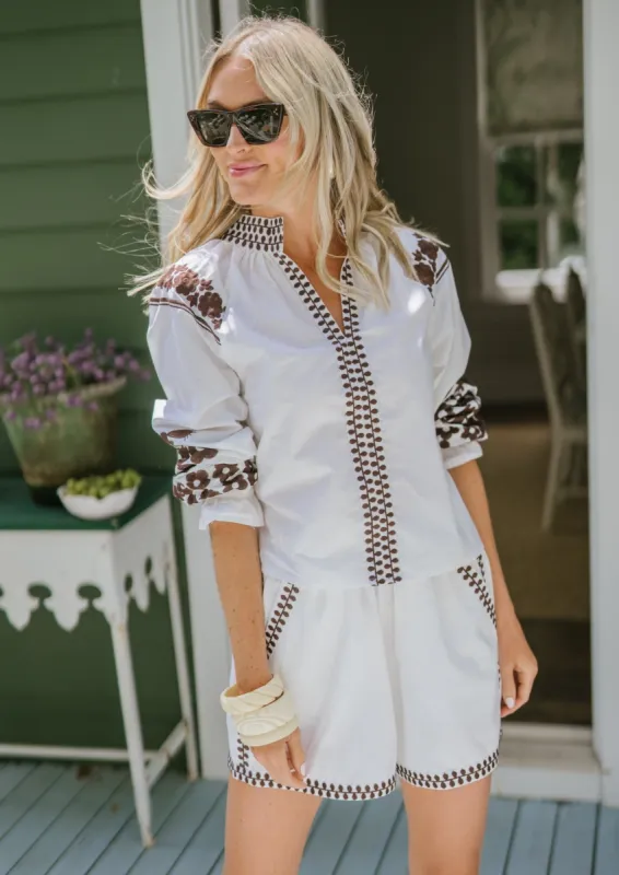 Coatue Top - Coco Brown sold by Julia Amory