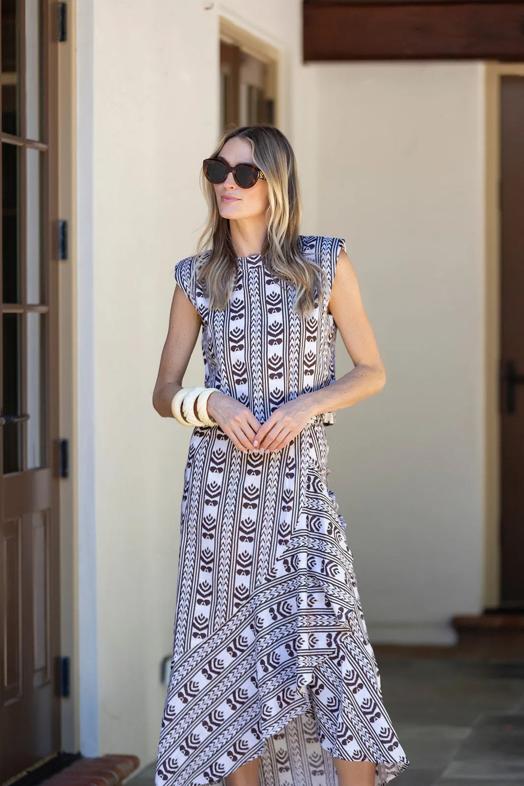 Slim Ruffle Skirt - Coco Mustique Stripe sold by Julia Amory product image thumbnail 2