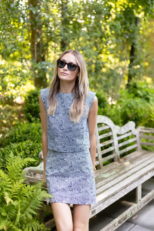 Slim Shell Top - Twilight Marbella sold by Julia Amory