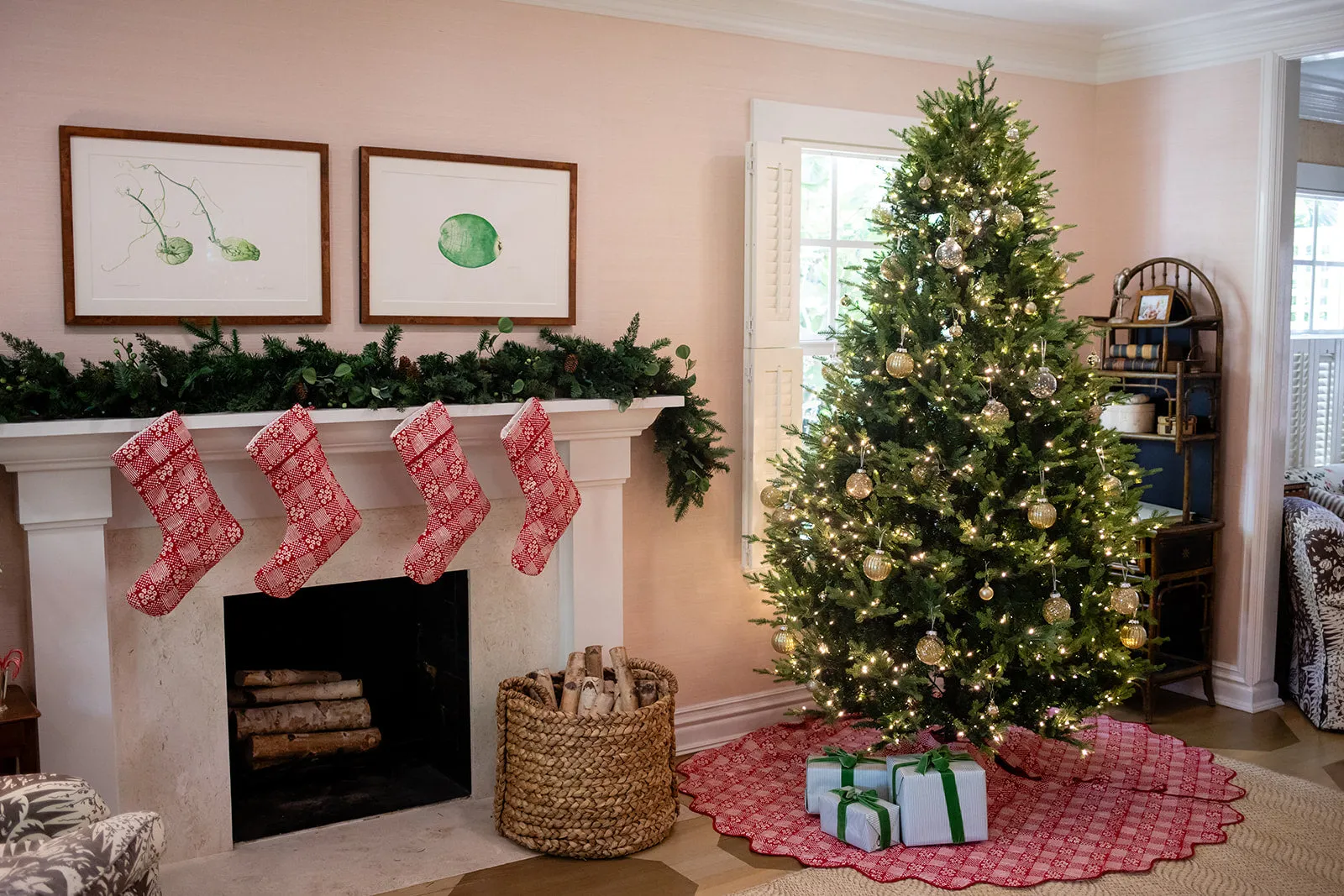 Rouge Patchwork Tree Skirt sold by Julia Amory product image thumbnail 3