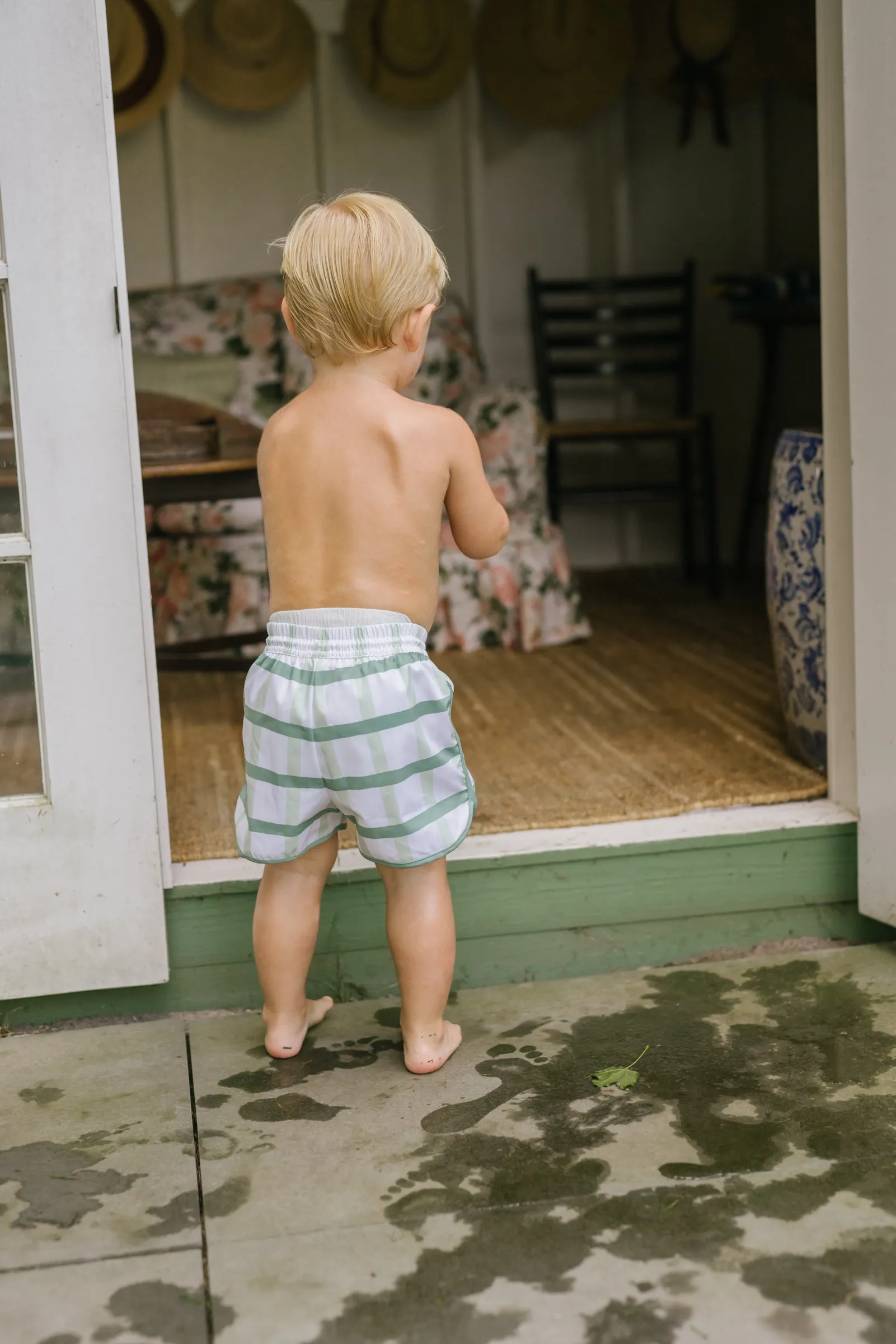 Boys North End Trunk - Grasse Madras sold by Julia Amory product image thumbnail 2