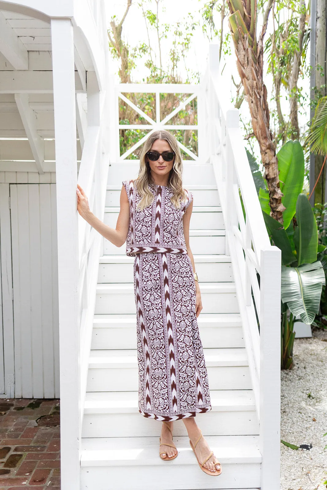 Park Avenue Skirt - Coco Island Ikat sold by Julia Amory product image thumbnail 3