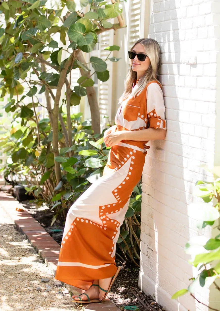 The JA Husband Shirt - Starry Night Sienna sold by Julia Amory product image thumbnail 3