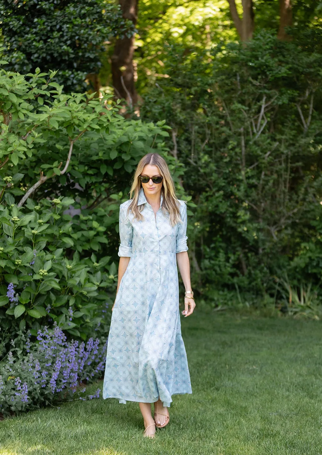 The JA Shirt Dress - Ming Medallion sold by Julia Amory