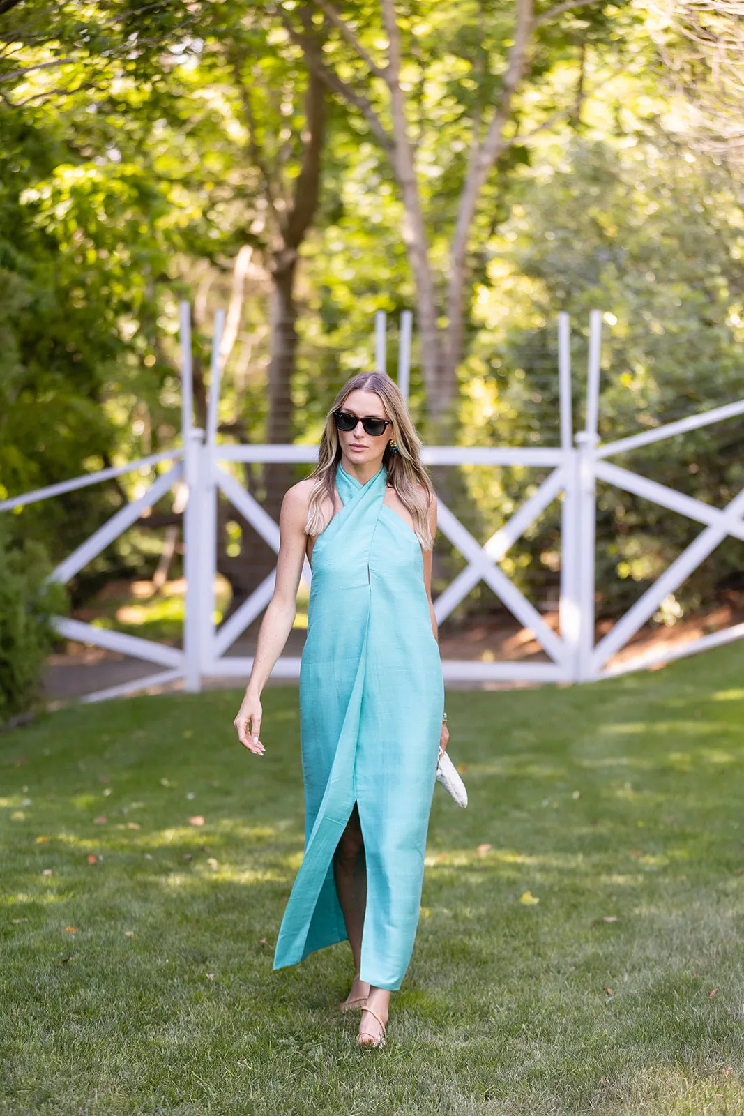 Stephanie Dress - Aqua sold by Julia Amory product image thumbnail 5