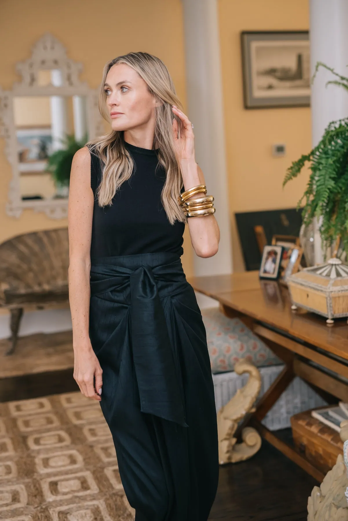 Cartagena Wrap Skirt - Noir sold by Julia Amory product image thumbnail 2