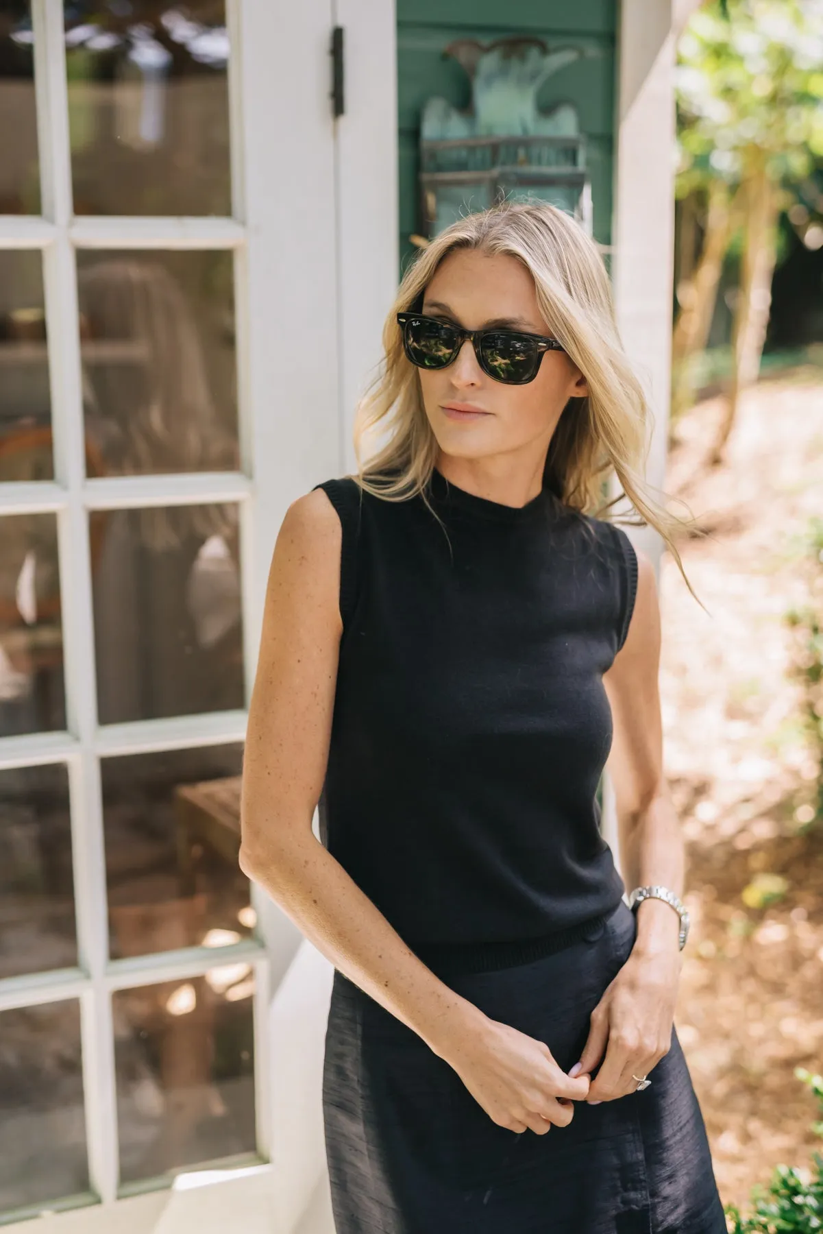 Mini Park Avenue Skirt - Black Dupioni sold by Julia Amory product image thumbnail 2