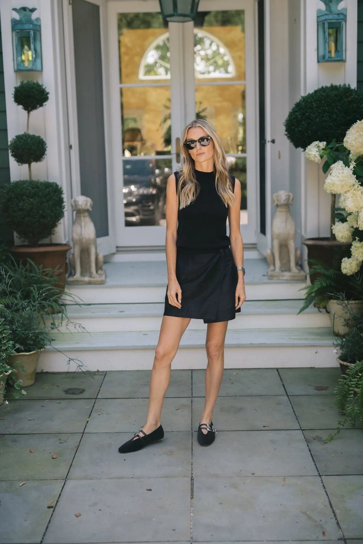 Mini Park Avenue Skirt - Black Dupioni sold by Julia Amory product image thumbnail 5