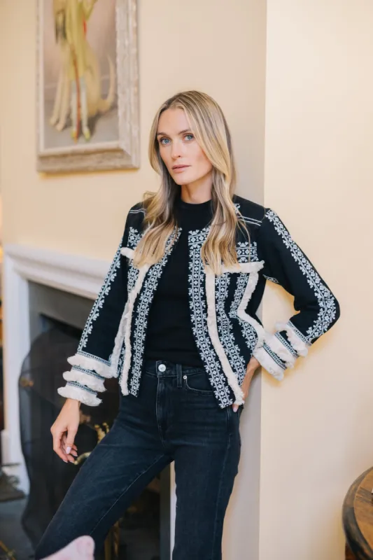 Fringe Jacket - Coal sold by Julia Amory