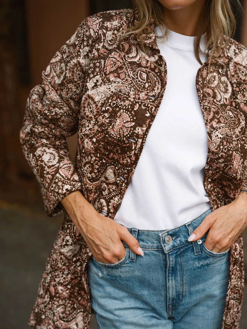 Oversized Dakota - Rose Paisley sold by Julia Amory product image thumbnail 3