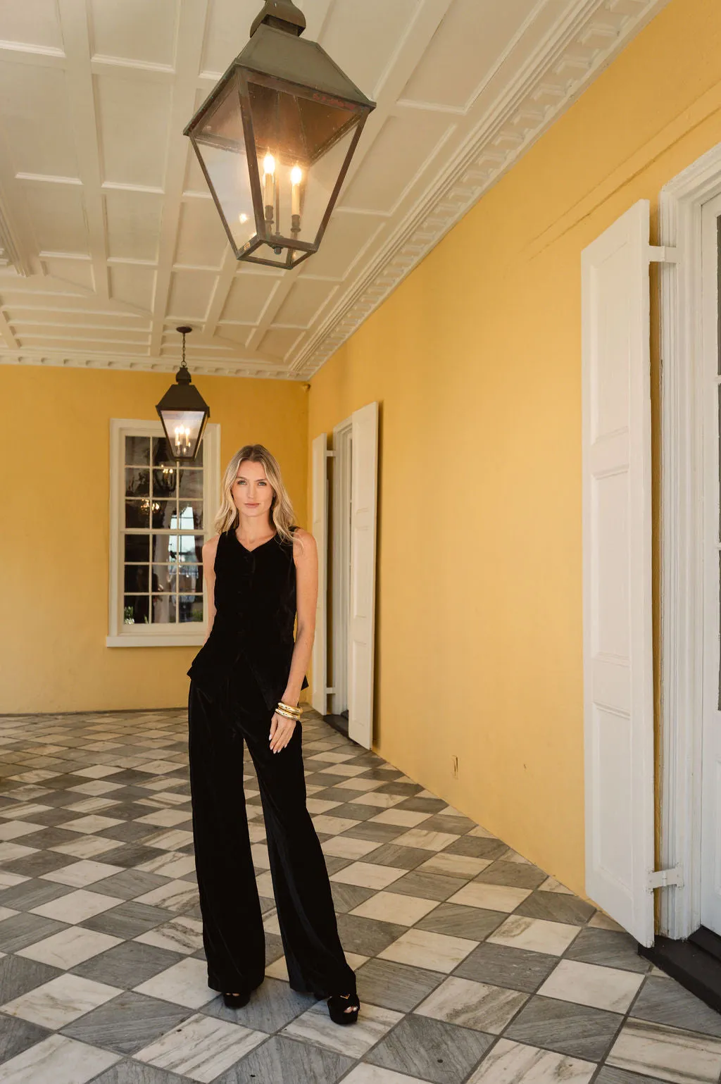 Julia Pant Velvet - Noir sold by Julia Amory