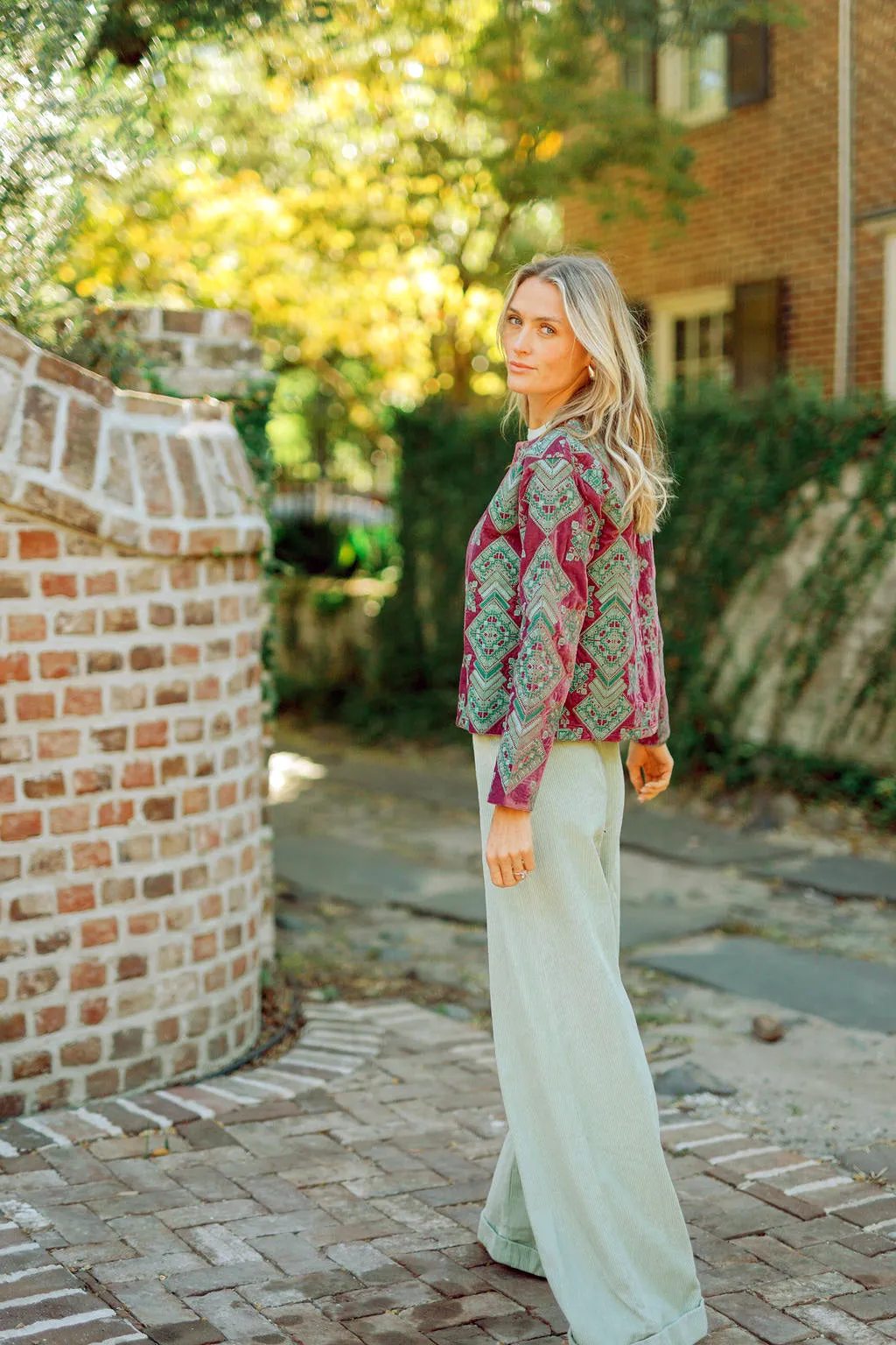 Julia Pant Cord - Pistachio sold by Julia Amory product image thumbnail 5