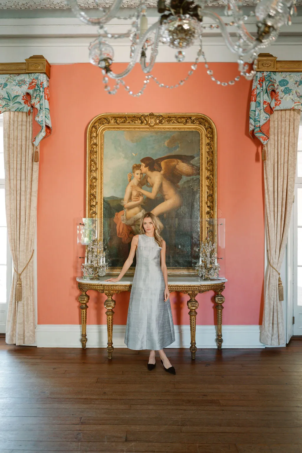 Jane Dress - Icy Silver sold by Julia Amory product image thumbnail 3