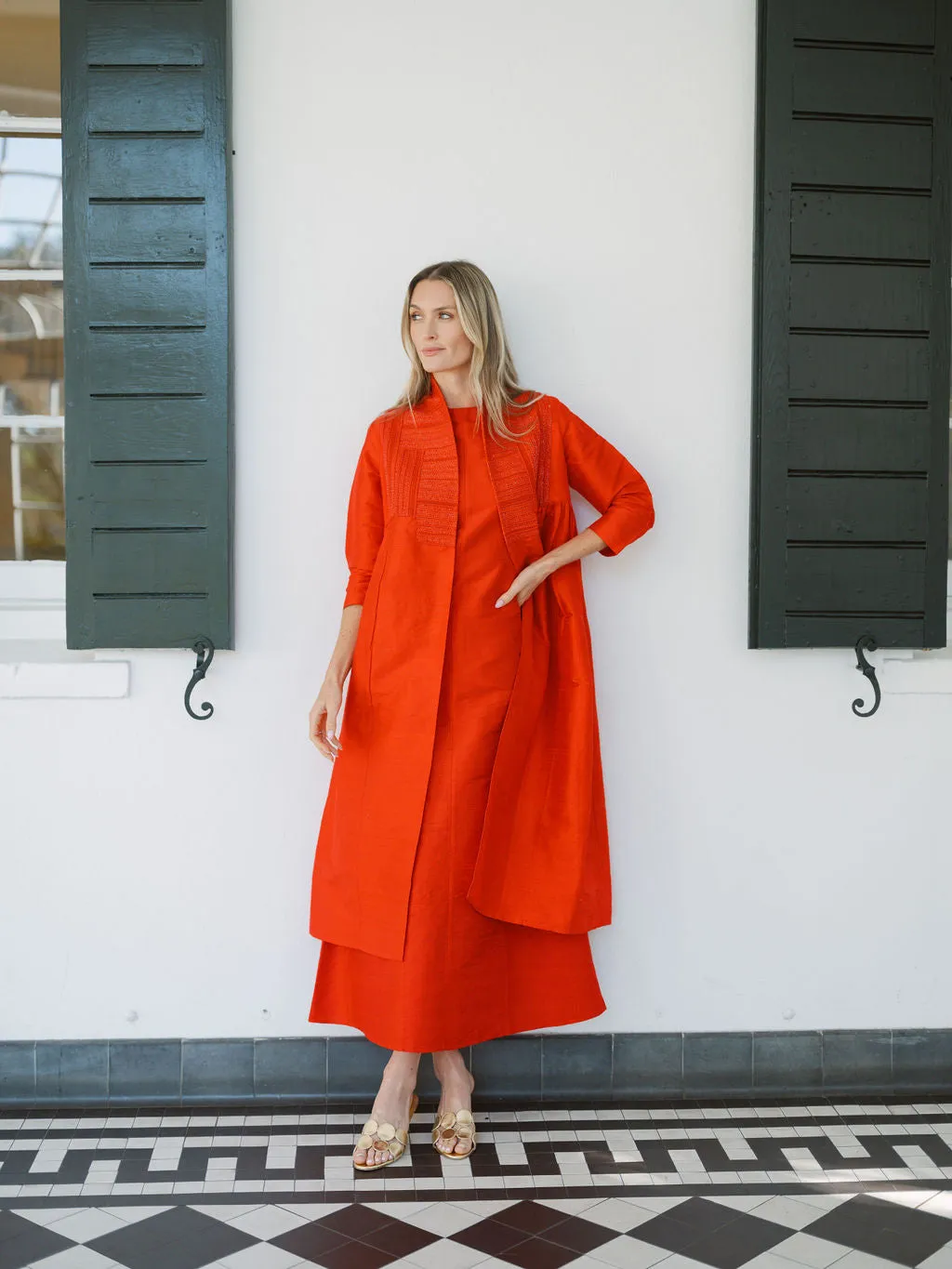 Jane Dress - Fiery Red sold by Julia Amory product image thumbnail 3