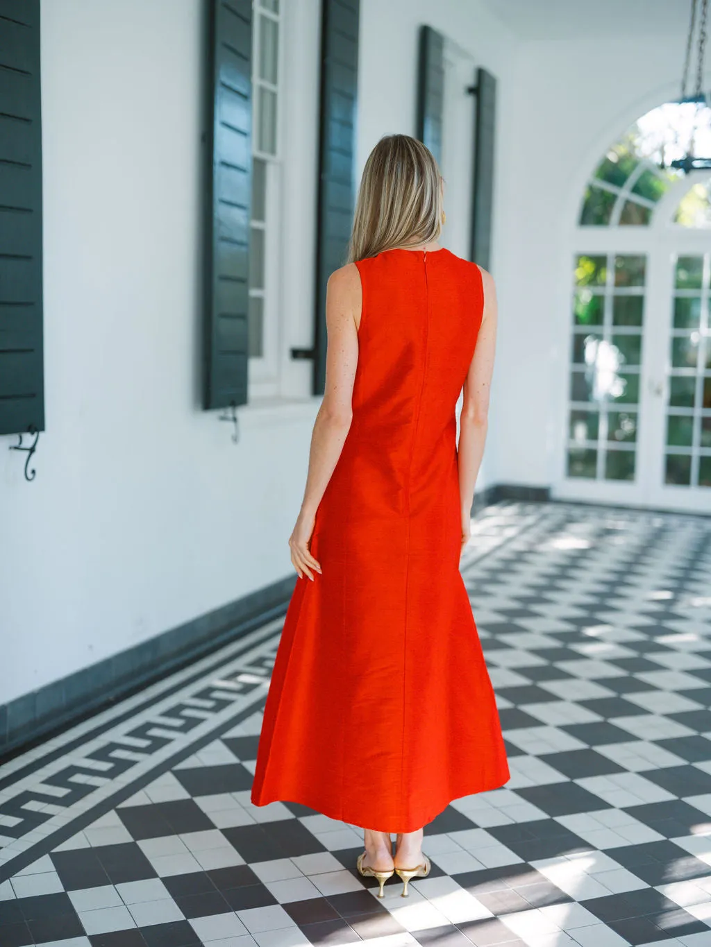 Jane Dress - Fiery Red sold by Julia Amory product image thumbnail 4
