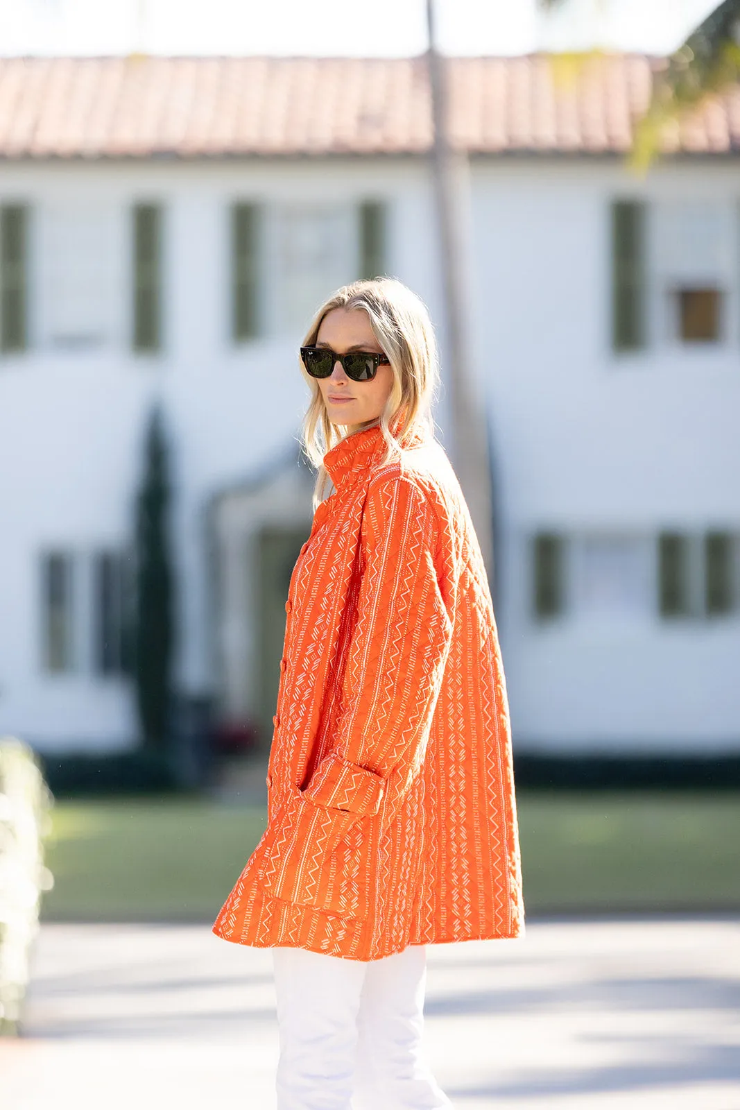 Oversized Dakota - Tangerine Zig Zag sold by Julia Amory product image thumbnail 3