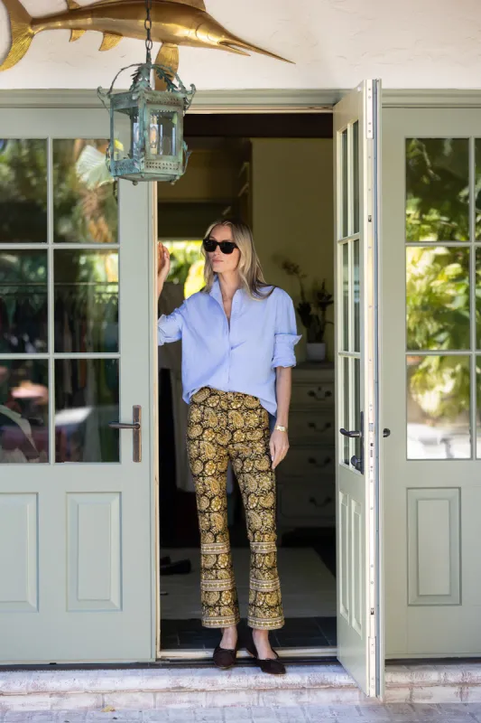 Bell Canvas Pant - Loon Paisley sold by Julia Amory