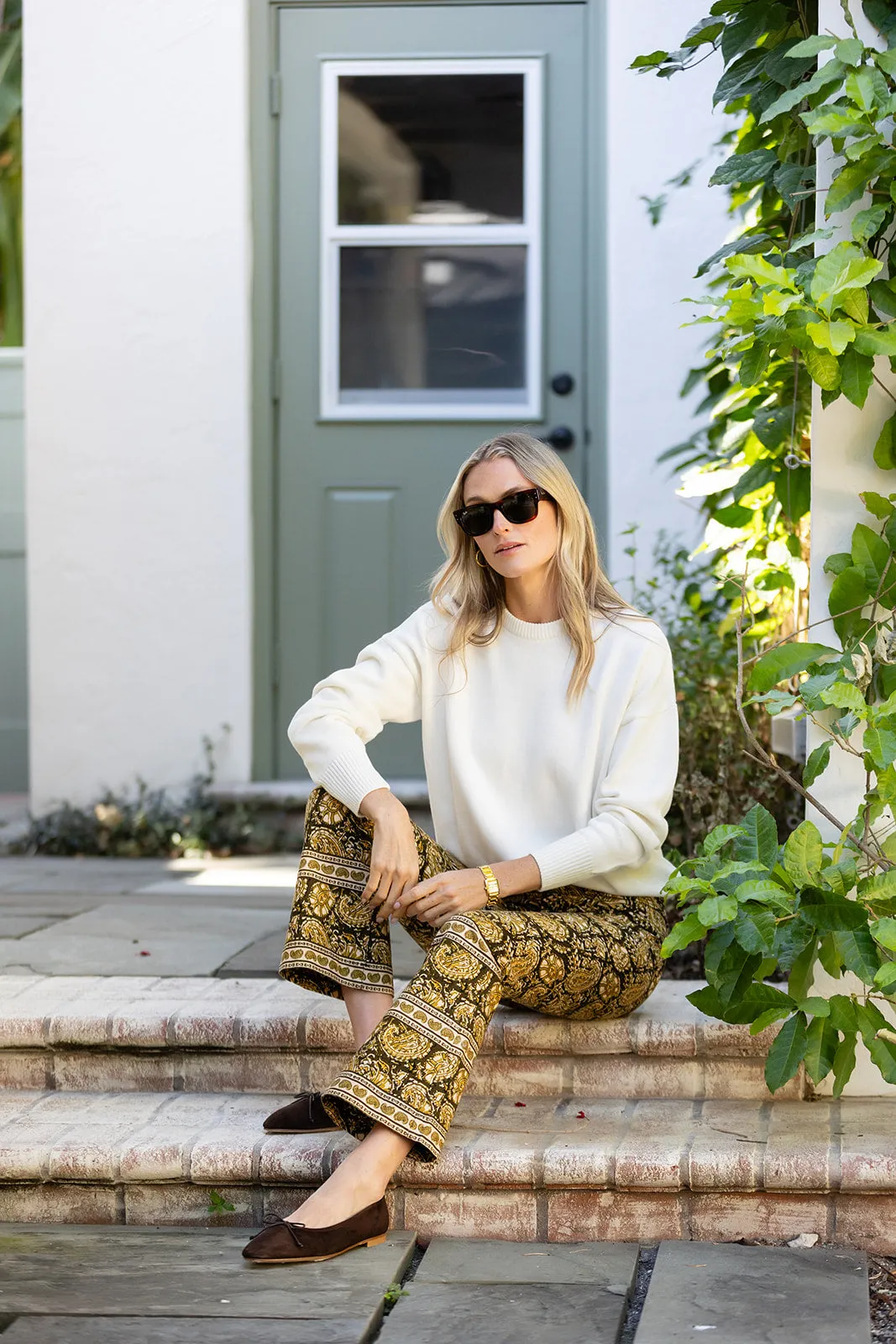 Bell Canvas Pant - Loon Paisley sold by Julia Amory product image thumbnail 3