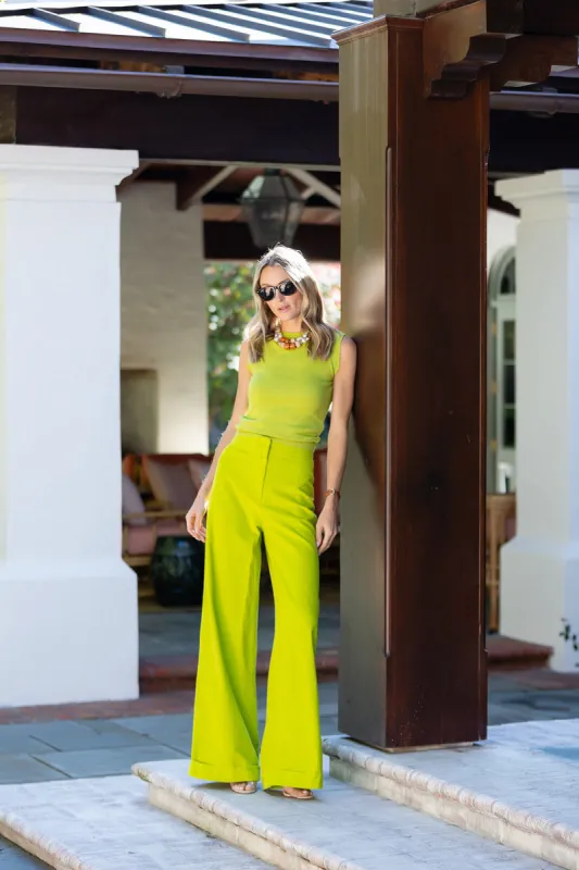 Julia Pant Cord - Chartreuse sold by Julia Amory