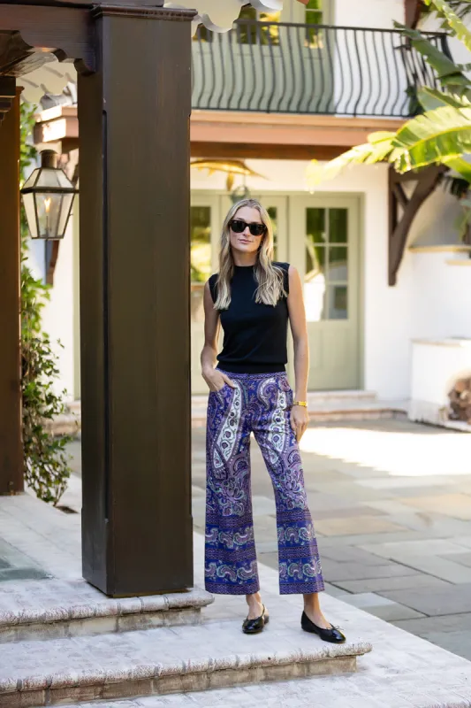 Babe Pant - Palm Beach Paisley sold by Julia Amory