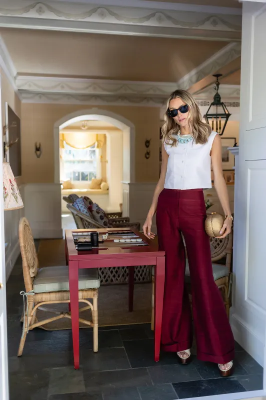 Julia Pant - Burgundy sold by Julia Amory
