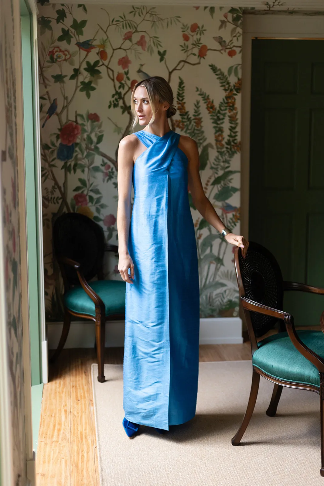 Camille Dress - Cornflower sold by Julia Amory product image thumbnail 4