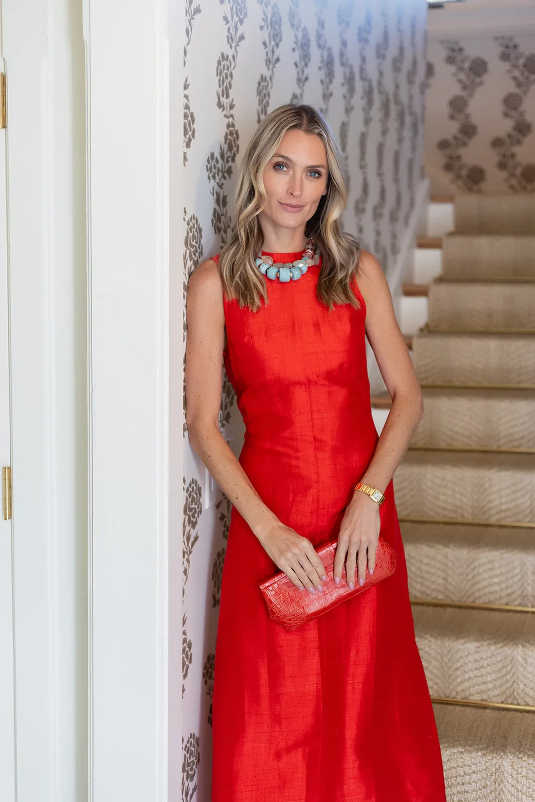 Jane Dress - Cerise sold by Julia Amory product image thumbnail 2