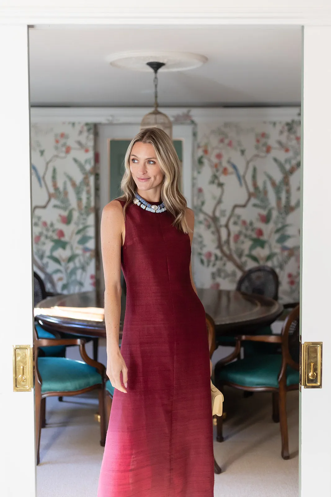 Jane Dress - Burgundy sold by Julia Amory product image thumbnail 5