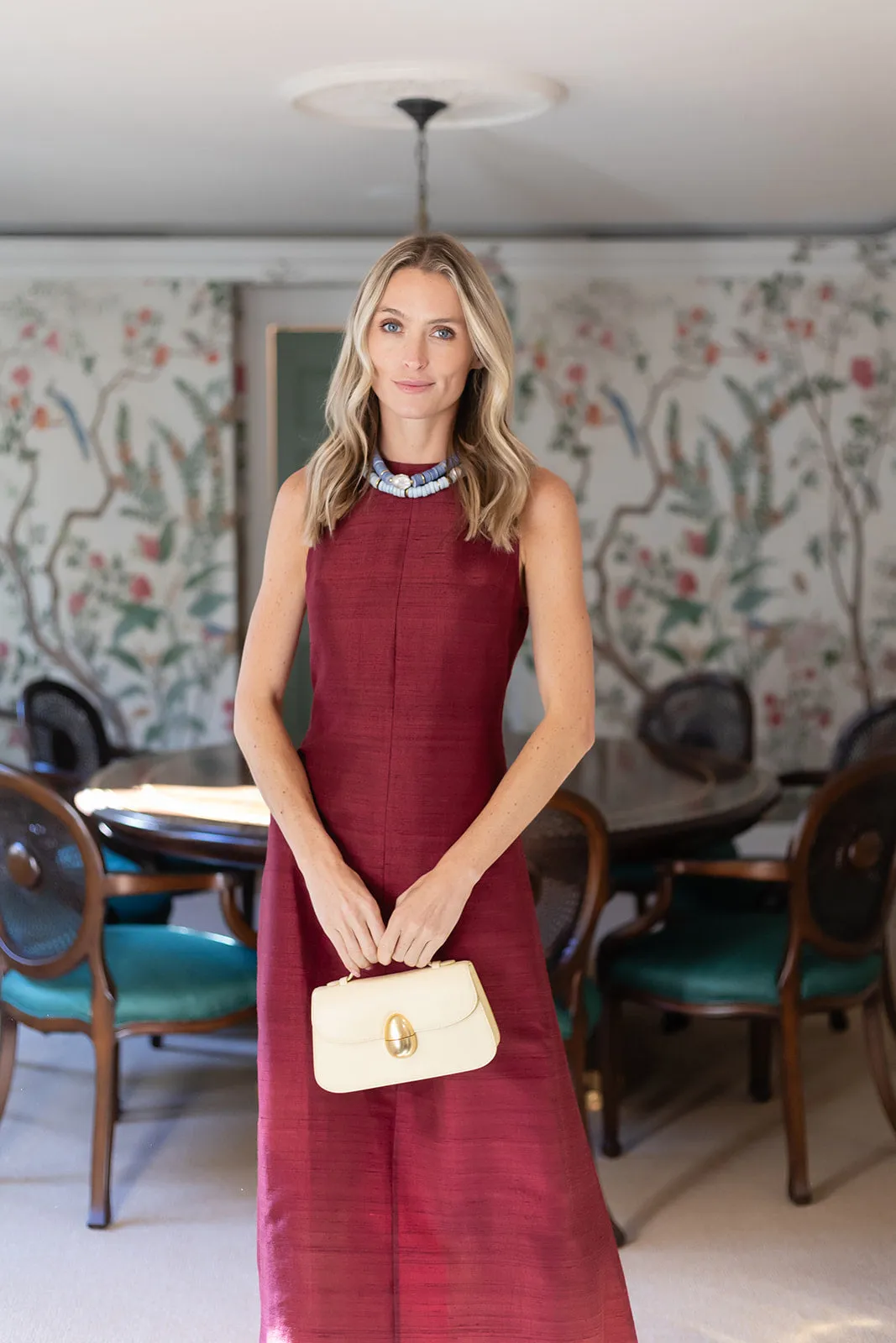 Jane Dress - Burgundy sold by Julia Amory product image thumbnail 4