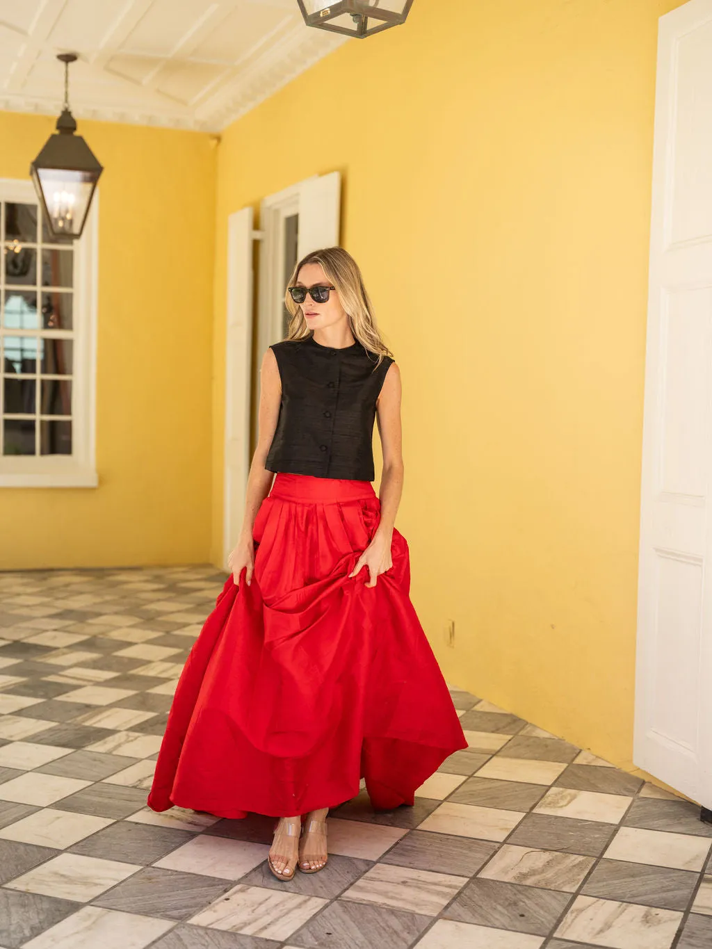 Ball Skirt - Fiery Red sold by Julia Amory product image thumbnail 2