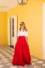 Ball Skirt - Fiery Red sold by Julia Amory