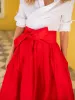 Ball Skirt - Fiery Red sold by Julia Amory